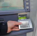 Un apparecchio Bancomat manomesso