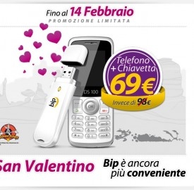 L'offerta di San Valentino di Bip Mobile