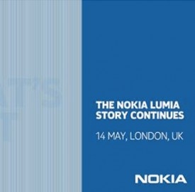 L' invito per il 14 maggio recita Nokia Lumia story continues