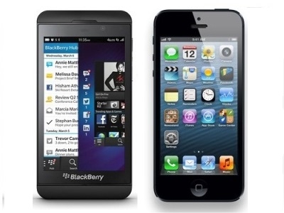 IPhone 5 di Apple Vs Blackberry Z10, potenza