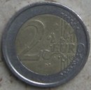 moneta da 2 euo con zona euro